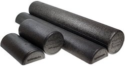 Isokinetics Inc. Brand Black High Density Foam Rollers - Extra Firm - 6" X 36" Round