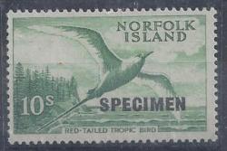 Norfolk Island 1960 Bird 10s Specimen Fine Unmounted Mint