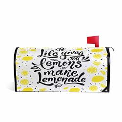 20.7X18.03 Inch Standard Size If Life Gives You Lemons Make Lemonade Magnetic Mailbox Cover Mailwraps Garden Yard Home Decor For Outside