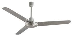 Bright Star Lighting Silver Industrial Ceiling Fan With Metal Blades