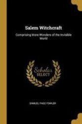 M Witchcraft - Comprising More Wonders Of The Invisible World Paperback