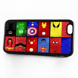 For Iphone 6 Iphone 6S Phone Case Back Cover - HOT10874 Superhero Batman Spiderman Wonderwoman Superman HOT10874