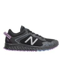 New Balance Women's Arishi V1 Fresh Foam Trail Running Shoe Black purple neo Violet 9 B Us