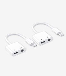Apple Mfi Certified Headphones Adapter Charger Aux Dual Splitter For Iphone 7 8PLUS X XR XS SE 11 12 PRO MAX IPAD Earphone Audio Jack Lightning To 3.5MM Dongle Charging Converter Accessories Connector