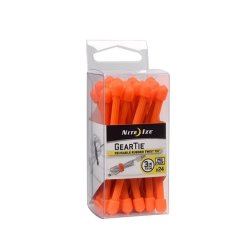 Nite Ize Gear Tie Propack 3 In - 24 Pack - Bright Orange