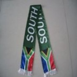 Scarf - Satin - Green - South Africa Rsa Flag