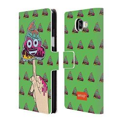 Official Emoji Popsicle Poo 2 Leather Book Wallet Case Cover For Samsung Galaxy A5 2016