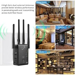 Victony Wifi Range Extender 1200MBPS Wifi Signal Booster 802.11N B G Network With Ethernet CABLE-3