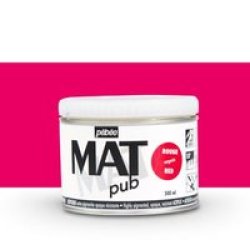 Mat Pub Acrylic Paint 500ML Tin Red Magenta