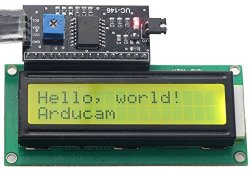 Arducam 1602 16X2 Serial HD44780 Character Lcd Board Display With Black On Green Backlight 5V With IIC I2C Serial Interface Adapter Module For Arduino