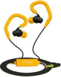 Polaroid Corp. Polaroid PHP742OR Sport Earbuds With Removable Ear Hooks Orange