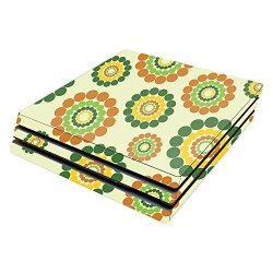 Mightyskins Skin Compatible With Sony Playstation 4 Pro PS4 Wrap Cover Sticker Skins Flower POWER1