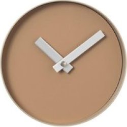 Wall Clock - Indian Tan And Nomad Colours - Small - Rim