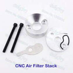 Cnc Air Filter Stack Set - Aftermarket Kit In Assorted Colours - Blue