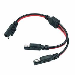 LIXIN 18AWG SAE DC Power Automotive Connector Cable Y Splitter 1 to 2 SAE Extension Cable ，for Solar Panels Chargers