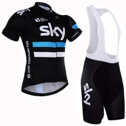 Kiditokt Team Sky Pro Cycling Jersey Set - Jersey And Bib Pants 1 4xl