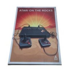 Retrograde Metal Wall Decor Atari On The Rocks 66X43CM