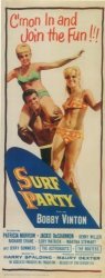 Surf Party Poster Movie 14 X 36 Inches - 36CM X 92CM 1964 Insert Style A
