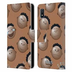 Official Peanuts Franklin Character Patterns Leather Book Wallet Case Cover Compatible For Samsung Galaxy A10E 2019