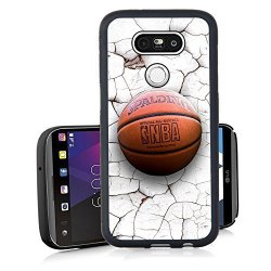 LG V20 Case Ftfcase Tpu Rubber Gel Design Case For LG V20 2016 Release - Crack Pattern Basketball