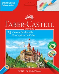 Faber-Castell 24 Colour Full Length Ecopencils