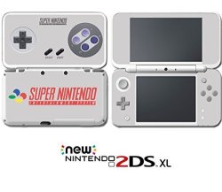 Vinyl Skin Designs Super Nes Console System Retro Classic Video Game Vinyl Decal Skin Sticker Cover For Nintendo New 2DS XL System Console
