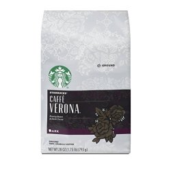 Starbucks Caff Verona Dark Roast Ground Coffee 28-OUNCE Bag