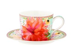 Maxwell & Williams Maxwell And Williams Dahlia Daze - Cup And Saucer 240ML