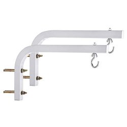 Lantwoo Universal Wall Hanging 11" Projector Screen L-bracket With Hook And Screws For Projector Screens