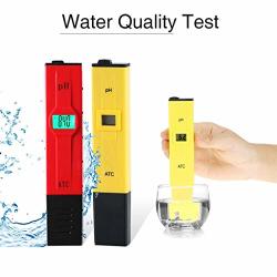 Portable Ph High Precision Test Pen With Backlight Automatic Correction Suit For Any Aquarium Industry Fishing Industry Swimming Pool School Laboratory Drinking Water Etc Red