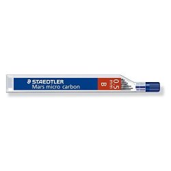Staedtler Micro Mars Carbon Mechanical Pencil Lead 0.9 Mm Hb 60 Mm X 12 Leads 250 09 Hb