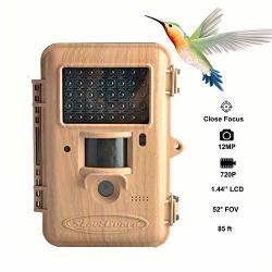 TRAIL Game Camera 12MP Scouting Camera 1.44" Lcd 720P 85FT Detection Range Bird Watching Camera With Black Ir Leds Hunting Cameras Supports Two