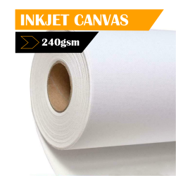 Inkjet Canvas Matte Polyester 240GSM Pure White 914MM X 30M Roll