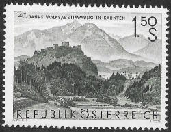 Austria 1960 Unmounted Mint 40TH Anniversary Of Carinthian Plesbicite Sg 1360