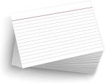Index Cards 50 Blank 4"x6" Heavy Duty 14PT Ruled/Lined Postcards