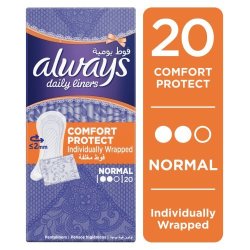 Always Pantyliners Normal Individually Wrapped 20S