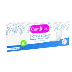 Comfitex Pantyliner Extra Long Unscented 16'S
