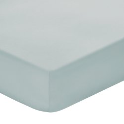 Cotton 200 Thread Count Fitted SHEET - Duck Egg - Double Xlxd 137 X 202 X 35CM