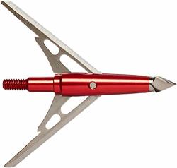 Rage Xtreme Chisel Tip 2 Blade Broadhead 100 Grain With Shock Collar Technology - 3 Pack Red MODEL:55100