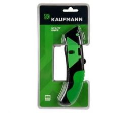 Kaufmann - Utility Knife - Rubber Handle - Heavy Duty - W blades