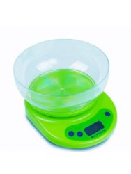 5KG Electronic Kitchen Lcd Scale With Bowl - Green