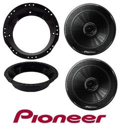 Pioneer 250W 6.5" 2-WAY G-series Coaxial Car Stereo Speakers Metra 82-9601 6" - 6.5" Speaker Adapter For 98-13 Harley Davidson Touring