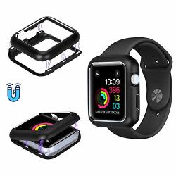 Apple Watch Case Tupelo Protective Shockproof Drop-resistant Magnetic Case Cover Apple Watch Series 4 40MM -black