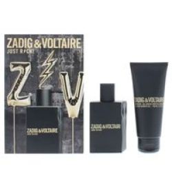 Zadig & Voltaire Just Rock For Him Gift Set - Eau De Toilette 50ML & All Over Shower Gel 100ML - Parallel Import