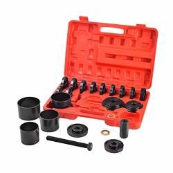 Sunluway 23 PCS FWD Front Wheel Drive Bearing Adapters Puller Press Replacement Installer Removal Tool Kit with Black Case 