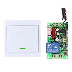 Abytele Ac 110V 1CH 1CH Wireless Remote Control Switch Receiver +86 Wall Panel Transmitter For Hall Bedroom Ceiling LED Light 315 Mhz