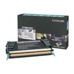Lexmark C736 X736 X738 Black High Yield Return Programme Toner Cartridge 12 000 Page Yield