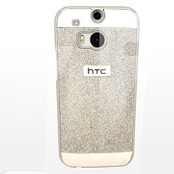 Htc One M8 Case Silverback Glitter Hybrid Protective Hard Cover Cases For Htc One M8 -silver