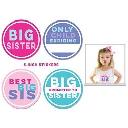 Sticky Bellies Big Sister Stickers