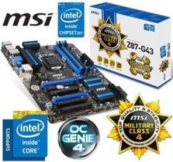 Intel Msi Z87 G43 Lga 1150 Z87 Motherboard